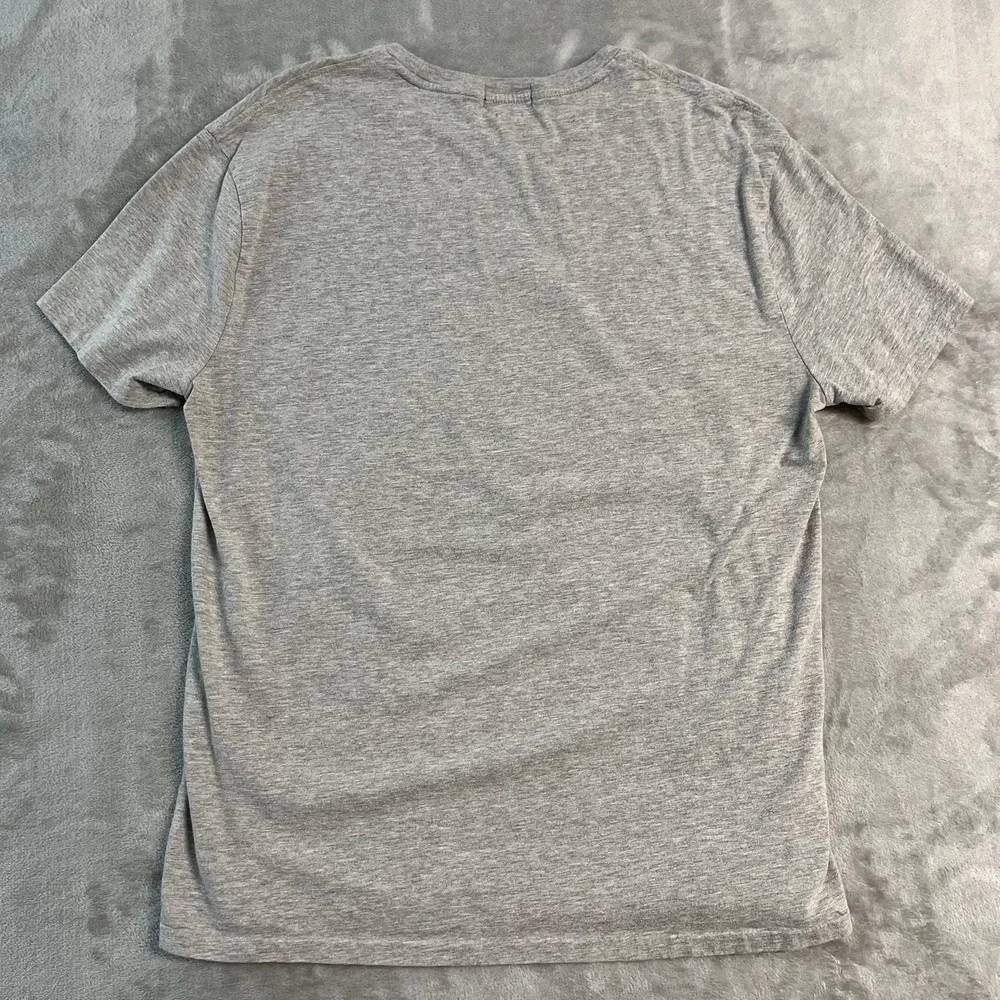 Polo Ralph Lauren Polo Bear T-Shirt Men's Large Gray Classic Fit Graphic Tee EUC